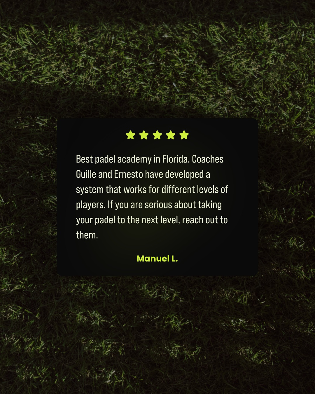 PadelEdge Academy player review 1